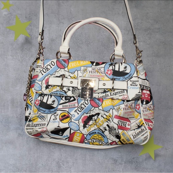 Kathy Van Zeeland Handbags - Kathy Van Zeeland Travel Print Satchel Handbag
